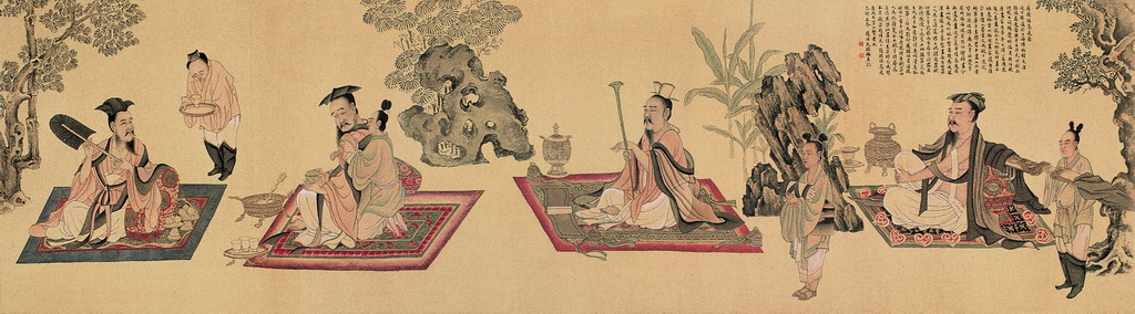 唐孙位高逸图