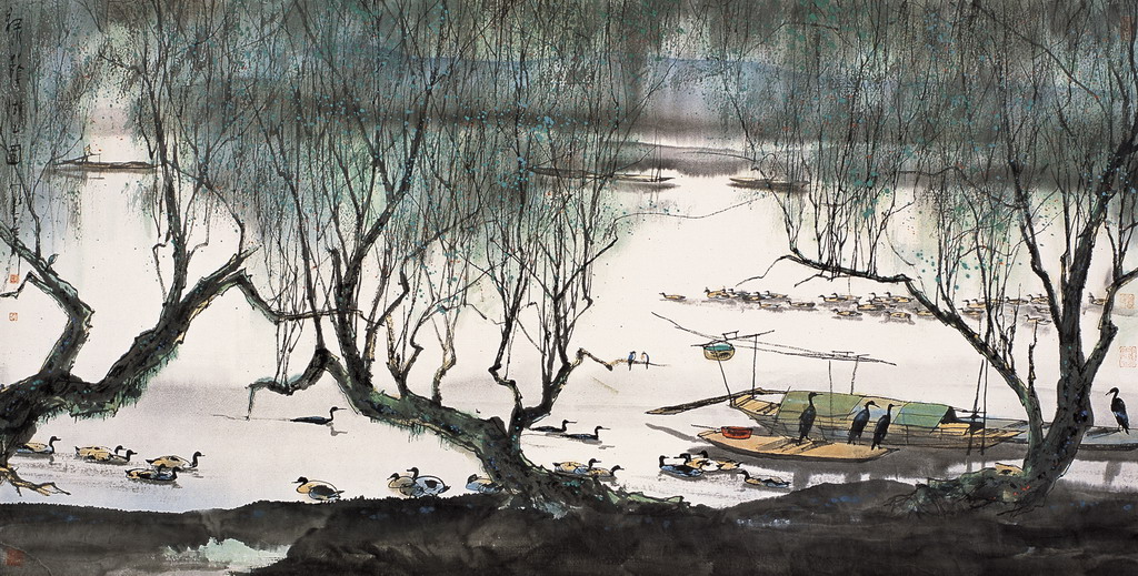 绿荫湖上