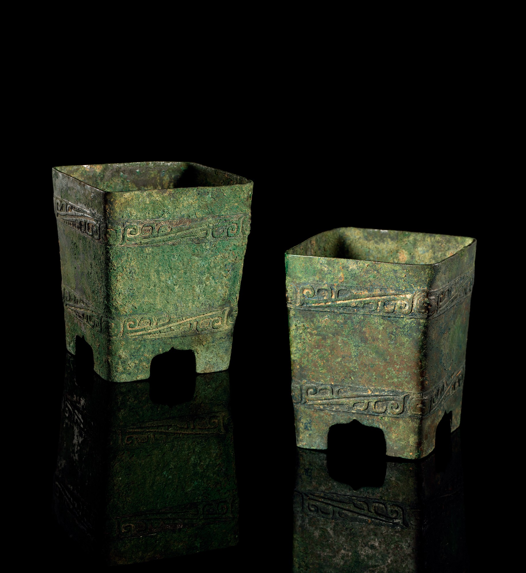 西周 铜伯丰作旅彝 （一对）